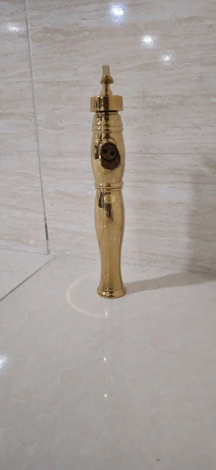 شیر پایه بلند طلایی و سنگین|لوازم سرویس بهداشتی|سهند, |دیوار