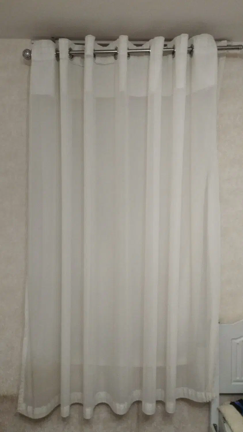 پرده حریر ساده|پرده، رانر، رومیزی|گرمسار, |دیوار