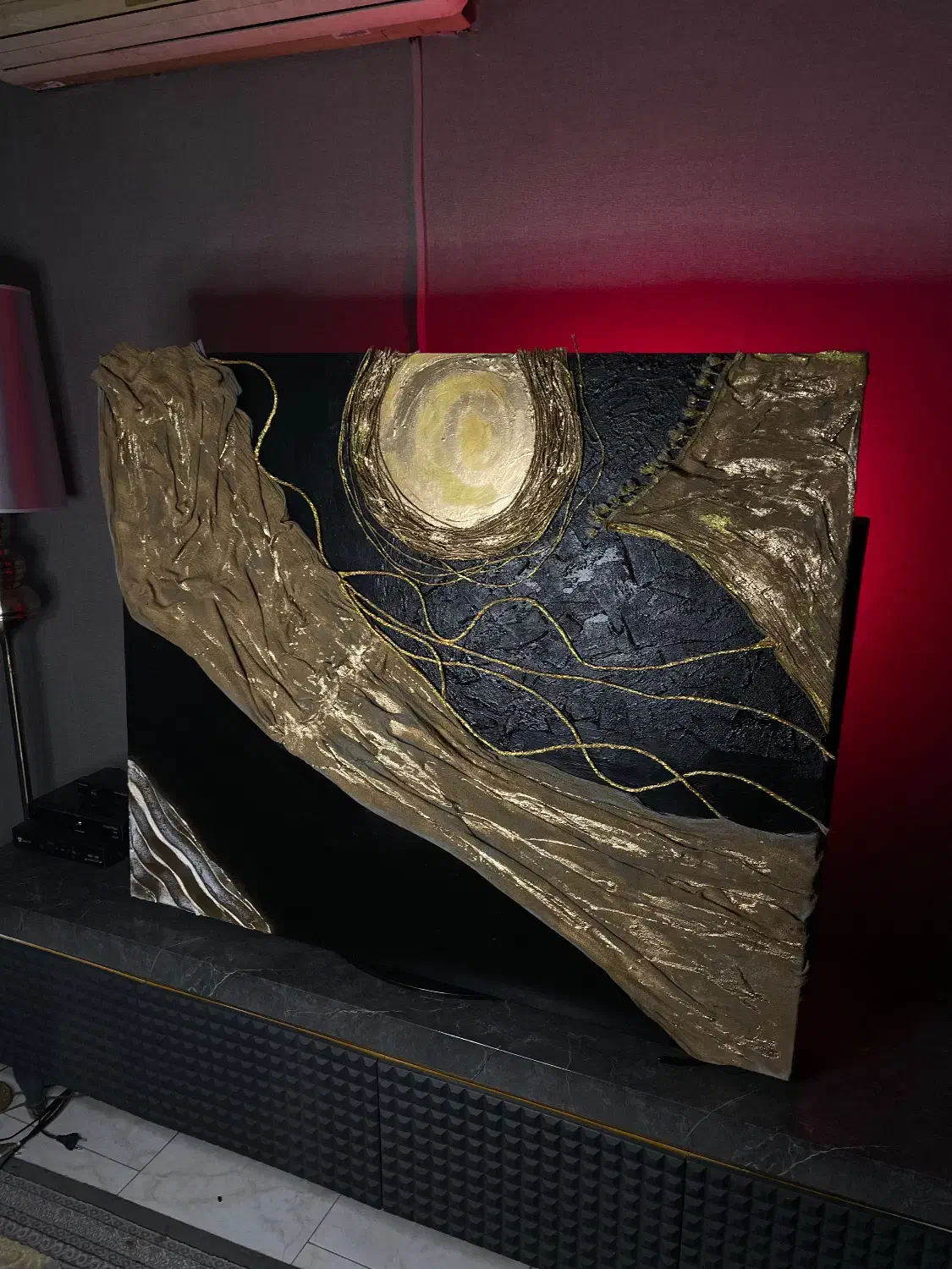 تابلو مدرن با طرح خورشید|تابلو، نقاشی، عکس|مشهد, رضاشهر|دیوار