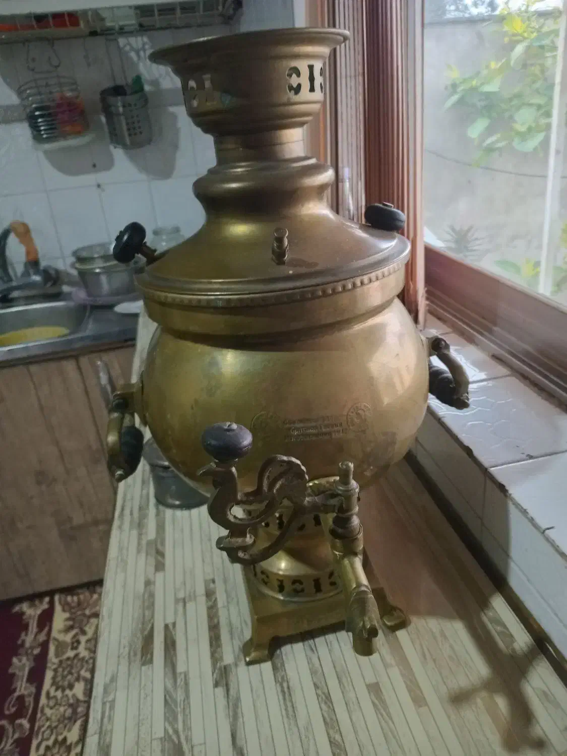 سماور قدیمی|کلکسیون اشیاء عتیقه|بندر انزلی, جفرود پایین|دیوار