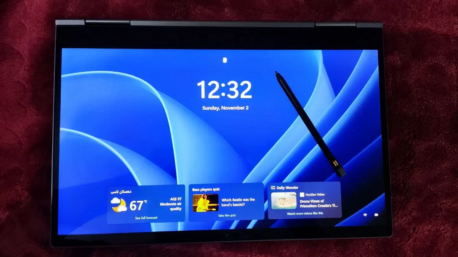 لپتاپ سری لوکس بدنه فلزی لنوو 360لمسی سیم کارت خور|رایانه همراه|اهواز, کوی فرهنگیان ۱|دیوار