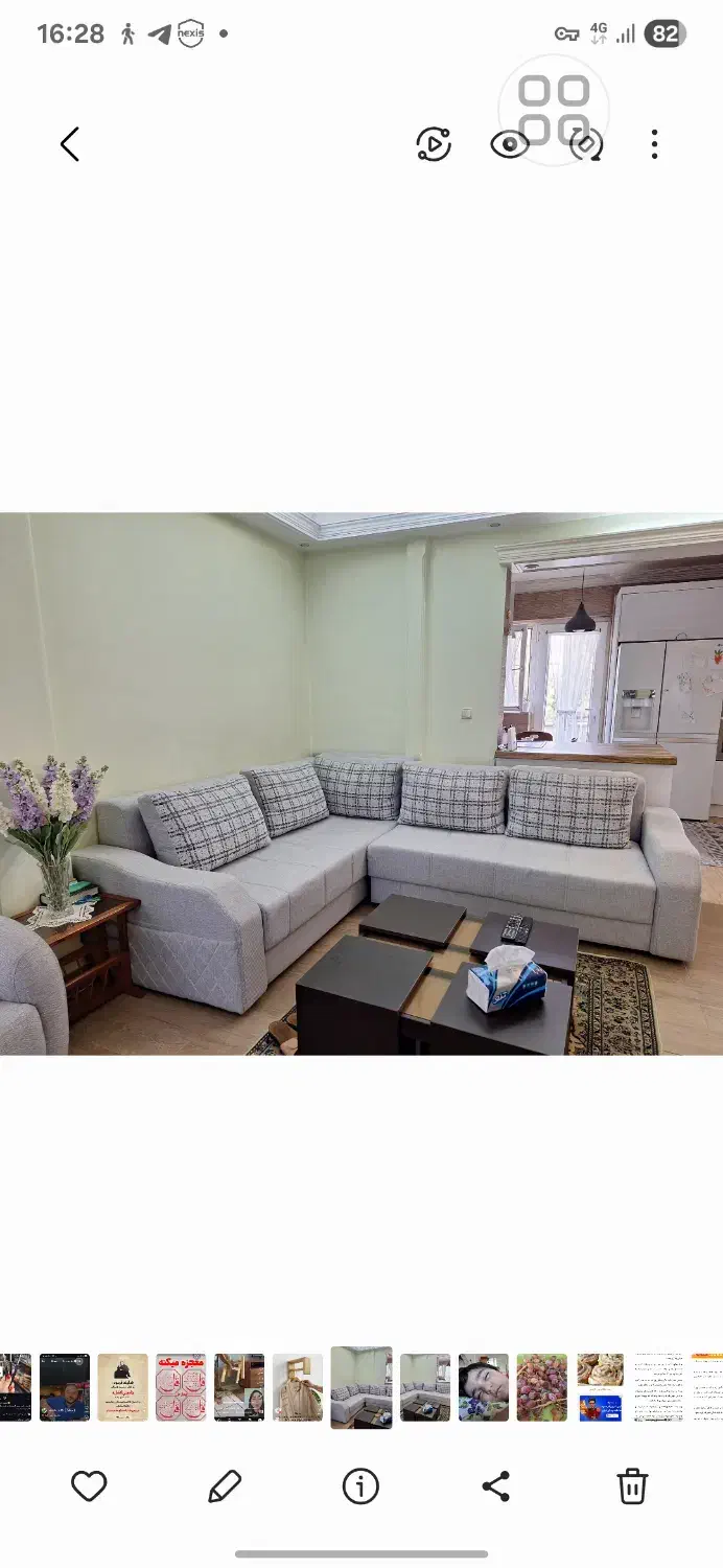 مبل ال راحتی در حد نو|مبلمان خانگی و میز عسلی|تهران, آجودانیه|دیوار