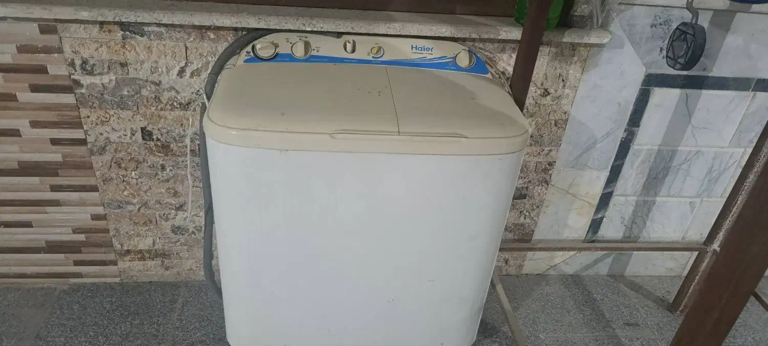 ماشین لباسشویی دوقلو هایر|ماشین لباسشویی و خشک‌کن لباس|سراوان, |دیوار