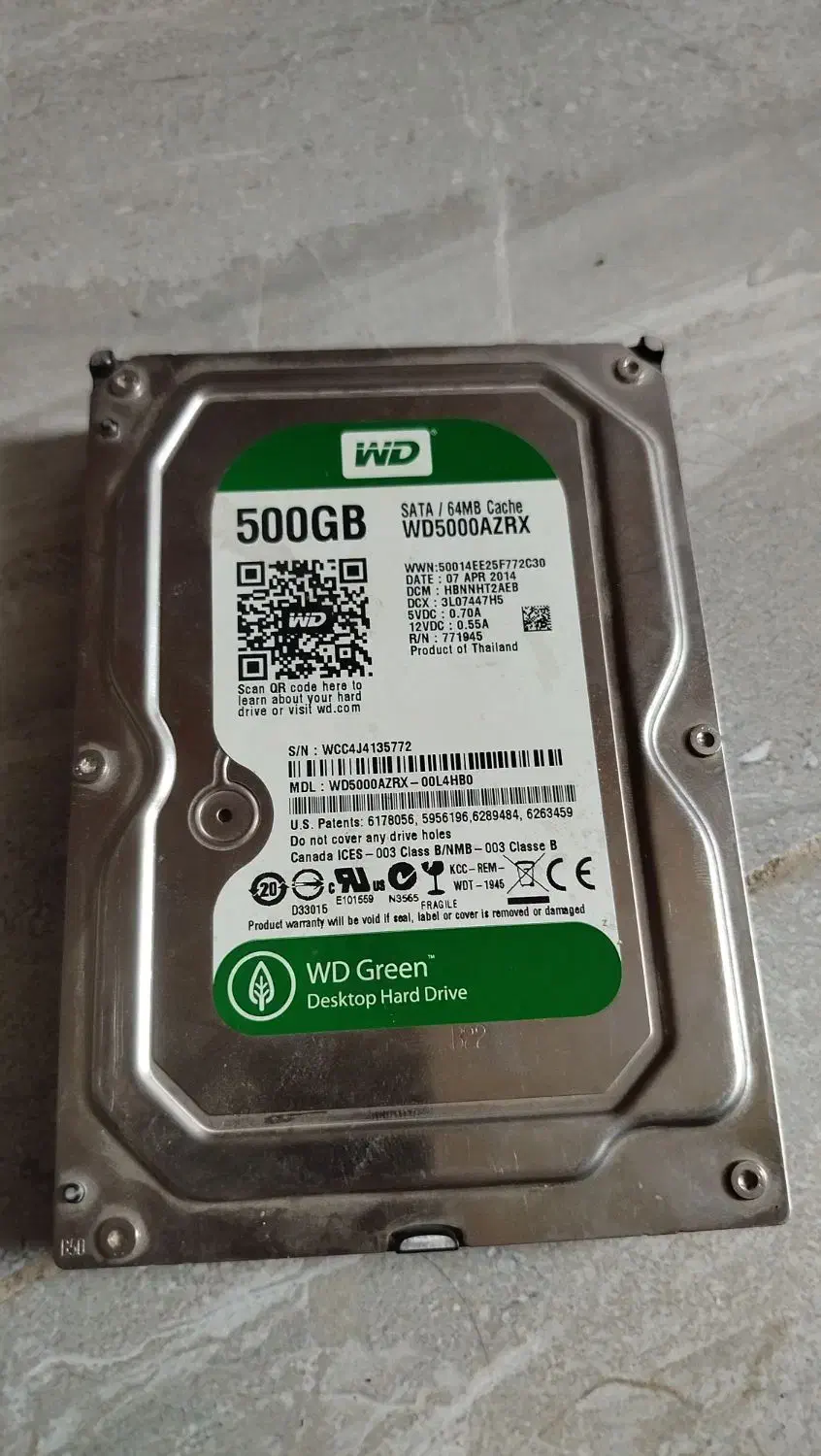 هارد 500G|قطعات و لوازم جانبی رایانه|قوچان, |دیوار