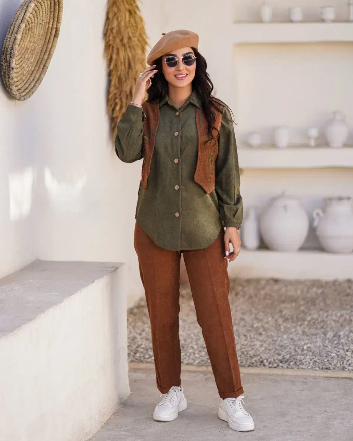 ست شومیز ژیله شلوار مخمل کبریتی|لباس|خرم‌آباد, |دیوار