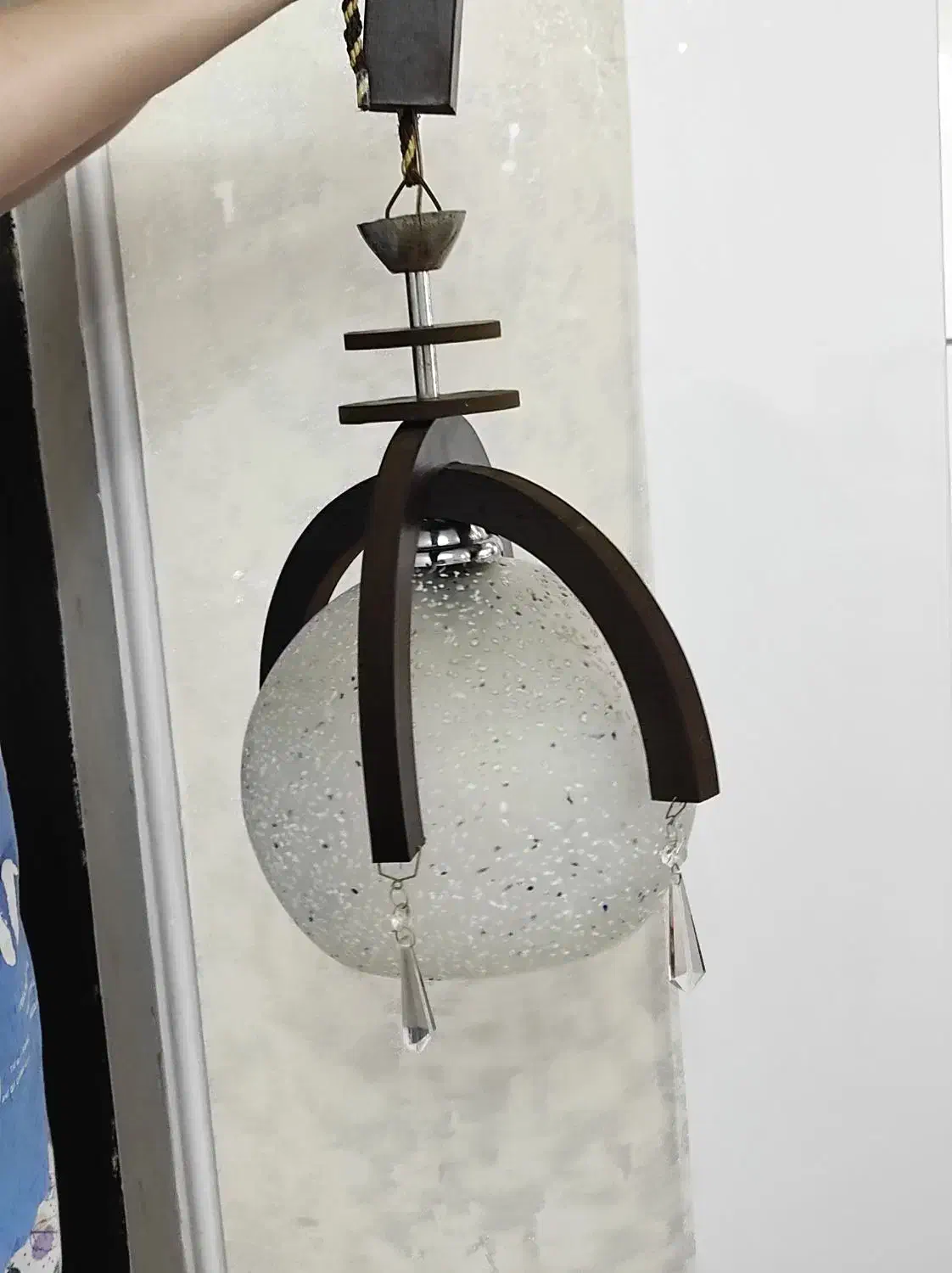 لوستر قطر حباب بیست سانت|لوستر و چراغ آویز|رشت, معلم|دیوار