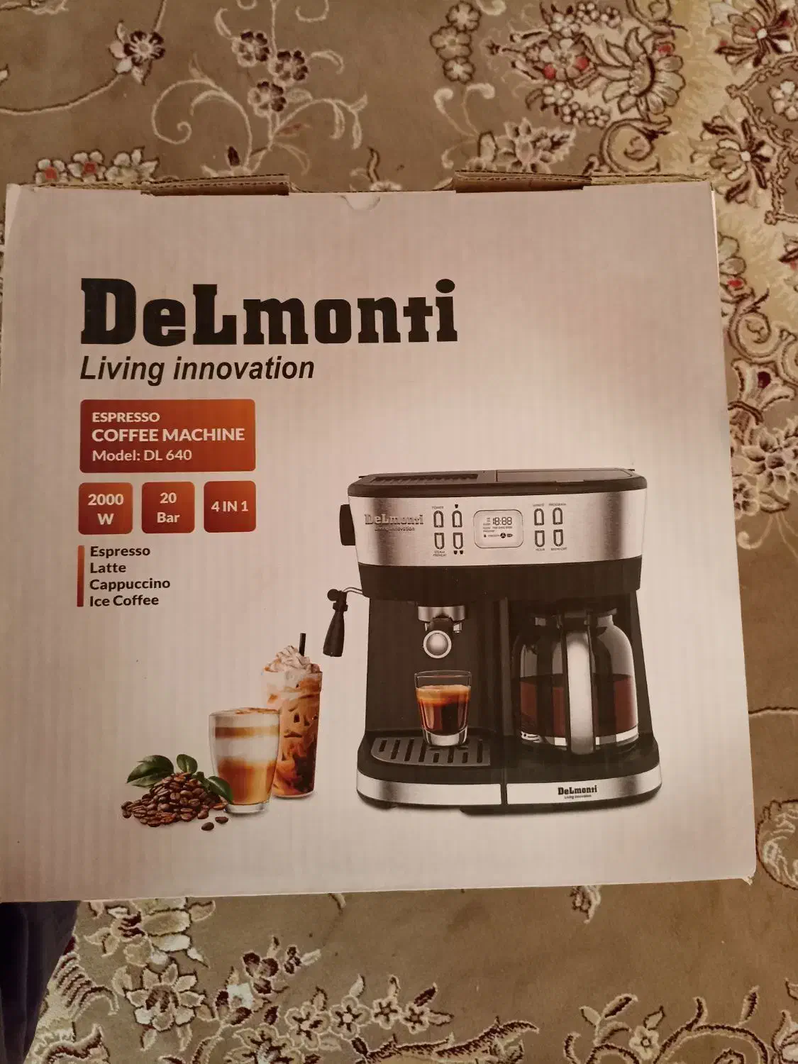 قهوه ساز دلمونتلی ایتالیا چهار کاره|سماور، چایساز، قهوهساز|کرمانشاه, |دیوار