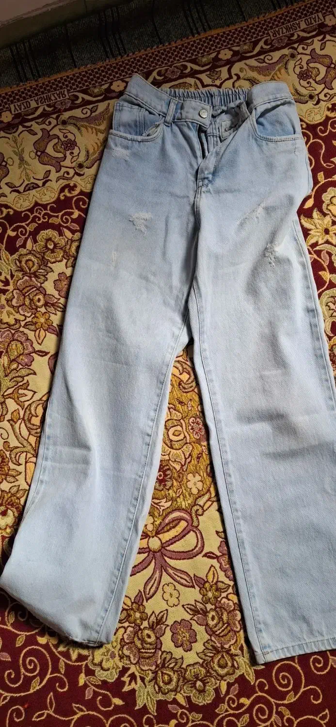 شلوار لی شلوار جین نیم بگ و بگ سایز ۳۶|لباس|شیروان (خراسان), |دیوار