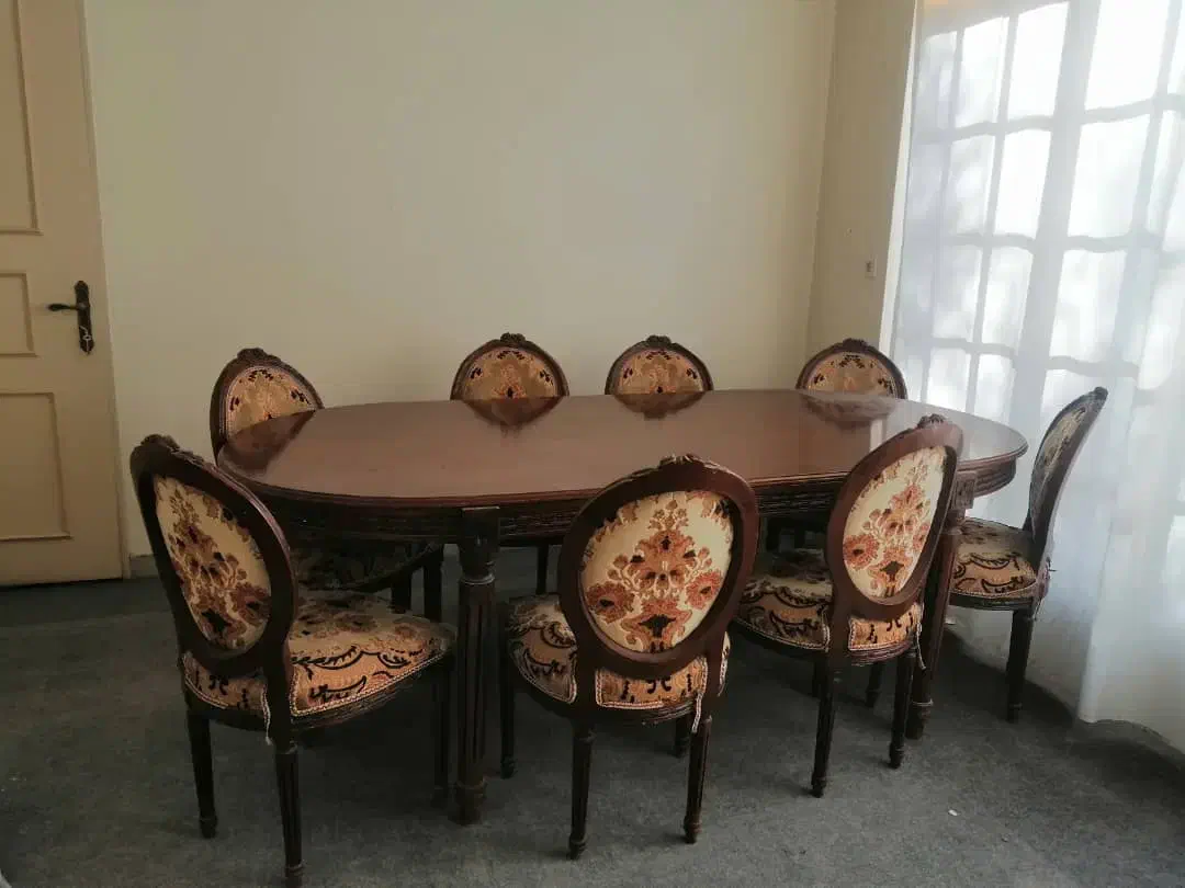 یک دست مبلمان نیم استیل با میزی نهارخوری ۱۰ نفره|مبلمان خانگی و میز عسلی|یزد, |دیوار