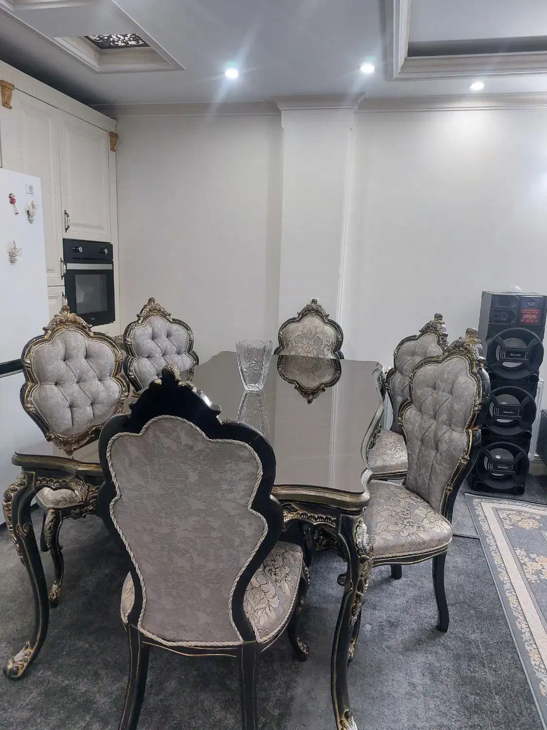 میز ناهار خوری تمام چوب شیش نفره|میز و صندلی غذاخوری|تهران, پرستار|دیوار