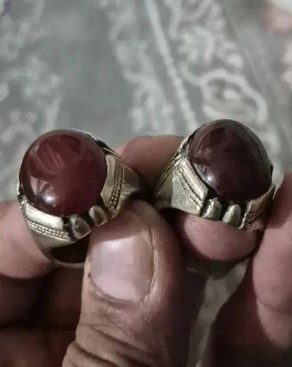 انگشتر عقیق نقره جفت|بدلیجات|ساوه, |دیوار