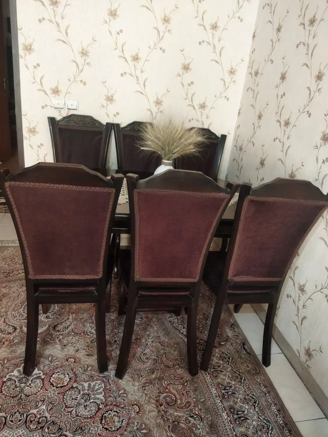 سرویس ناهارخوری شش نفره|میز و صندلی غذاخوری|شیراز, انجیره|دیوار