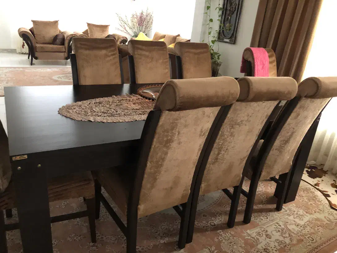 فروش فوری میز غذاخوری ۸ نفره|میز و صندلی غذاخوری|رشت, پورسینا|دیوار