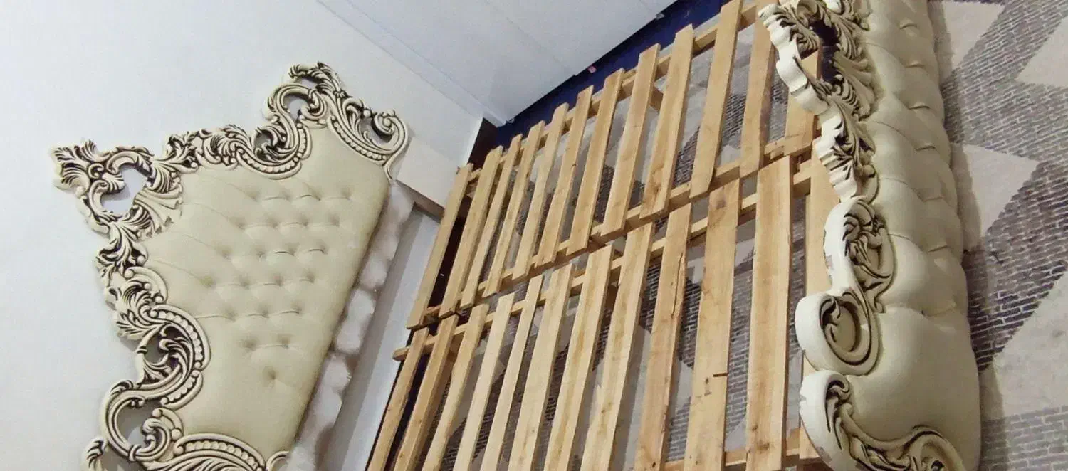 تخت خواب دونفره با دوتا پاتختی|تخت و سرویس خواب|تایباد, |دیوار