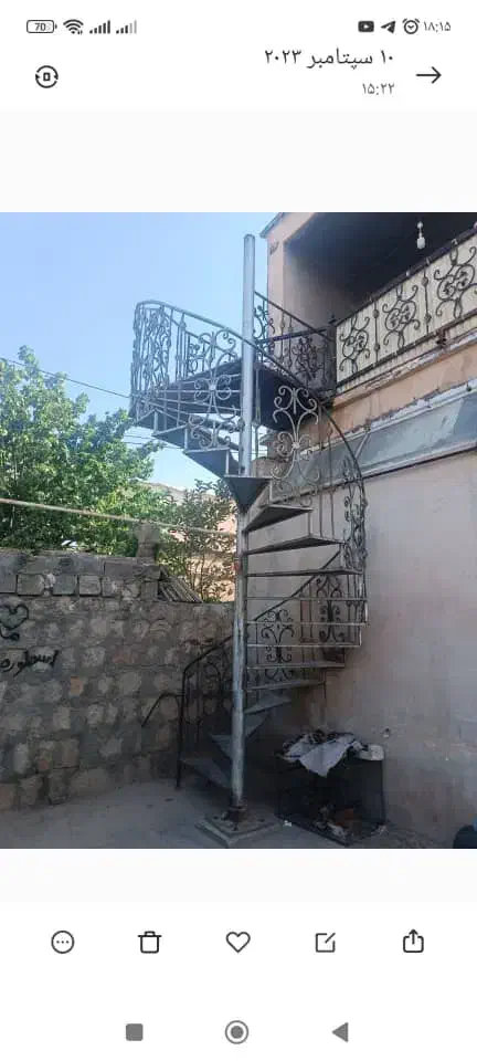 راه پله دورانی|مصالح و تجهیزات ساختمان|چرداول, |دیوار