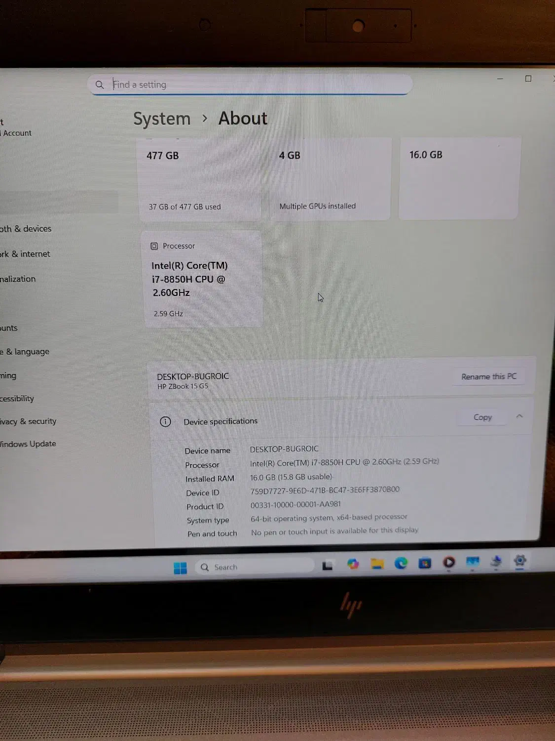 فروش لپ تاپ HP ZBOOK G5 قدرتمند|رایانه همراه|ارومیه, |دیوار