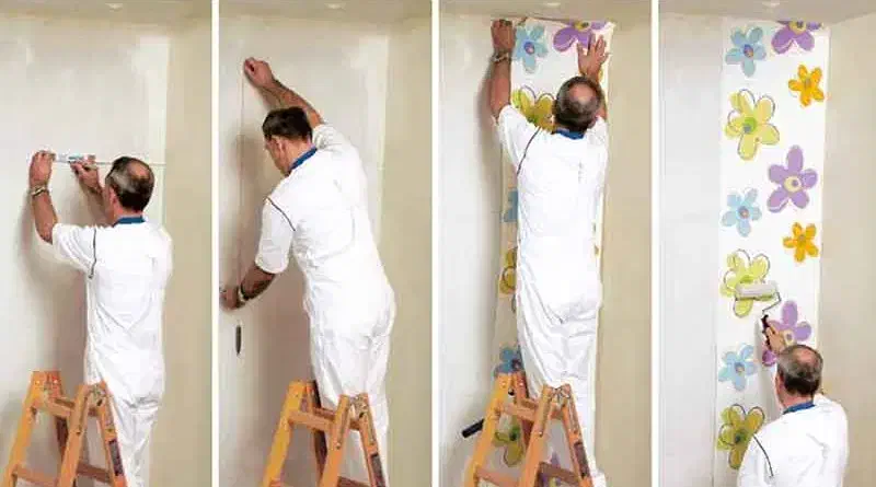 نصاب کاغذ دیواری و نقاشی ساختمان|خدمات پیشه و مهارت|ری, اقدسیه|دیوار