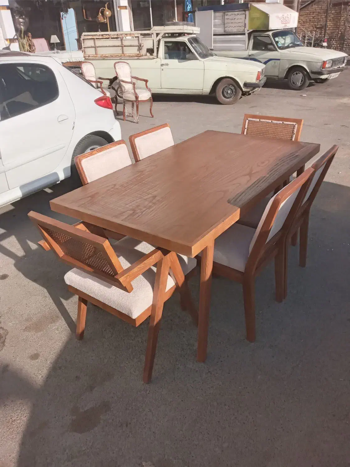 میز نهار خوری و صندلی جلو مبلی|میز و صندلی غذاخوری|شاندیز, |دیوار