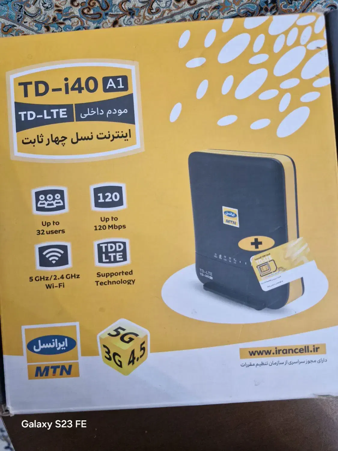 مودم ایرانسل همراه سبم کارت|مودم و تجهیزات شبکه|کرج, شهرک بنفشه|دیوار