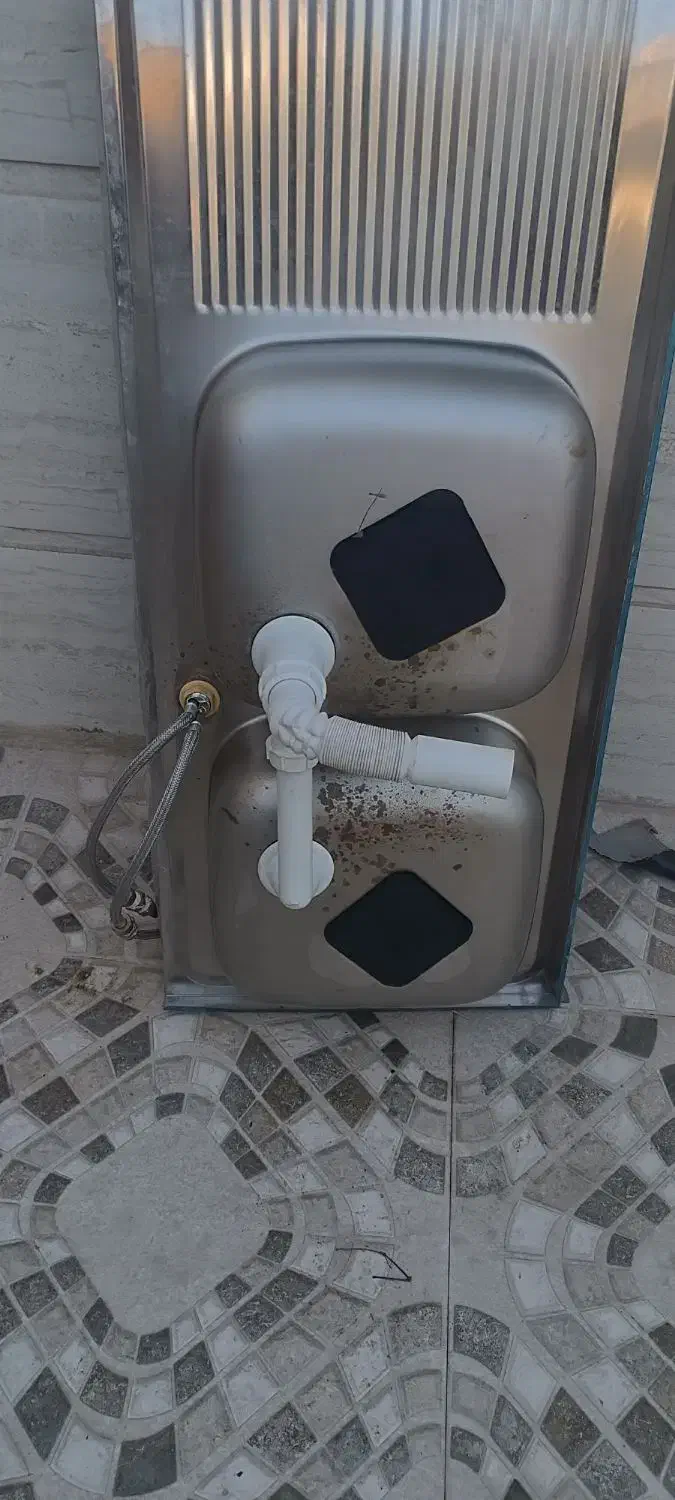 سینک ظرف شویی با شیرالات|مصالح و تجهیزات ساختمان|داراب, |دیوار