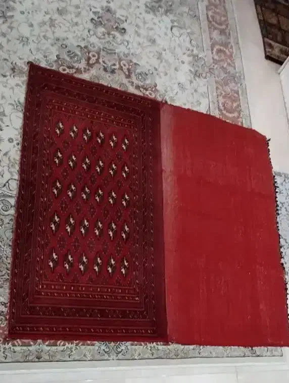 یک عددپشتی ترکمن بزرگ دست بافت ریز پرنشده|پشتی|کرج, کوی کارمندان جنوبی|دیوار