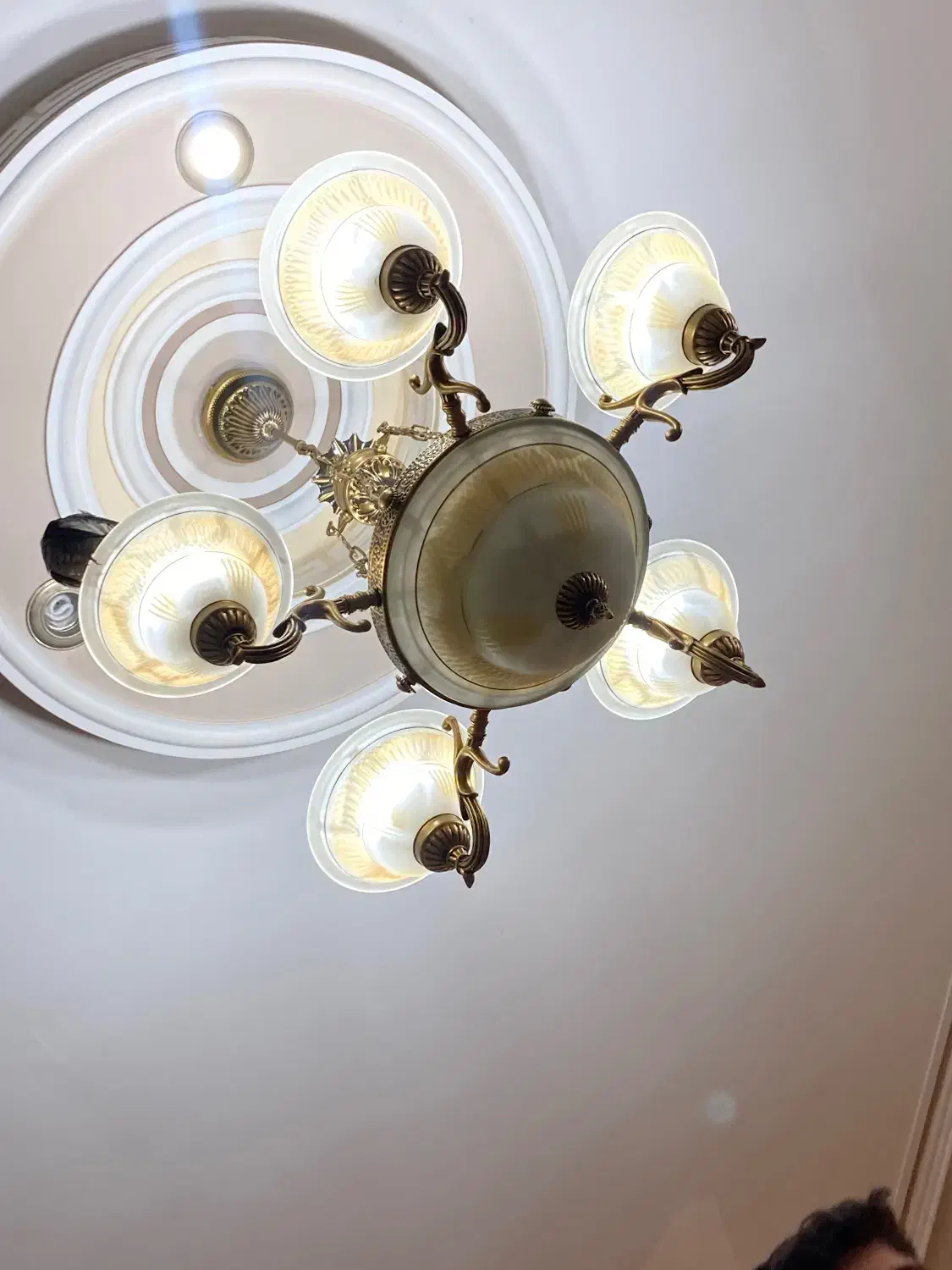 لوستر ۵شعله|لوستر و چراغ آویز|قزوین, |دیوار