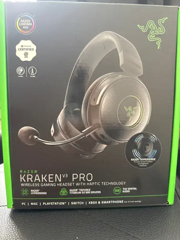 هدست گیمینگ Razer Kraken V3 Pro|قطعات و لوازم جانبی رایانه|اصفهان, احمدآباد|دیوار