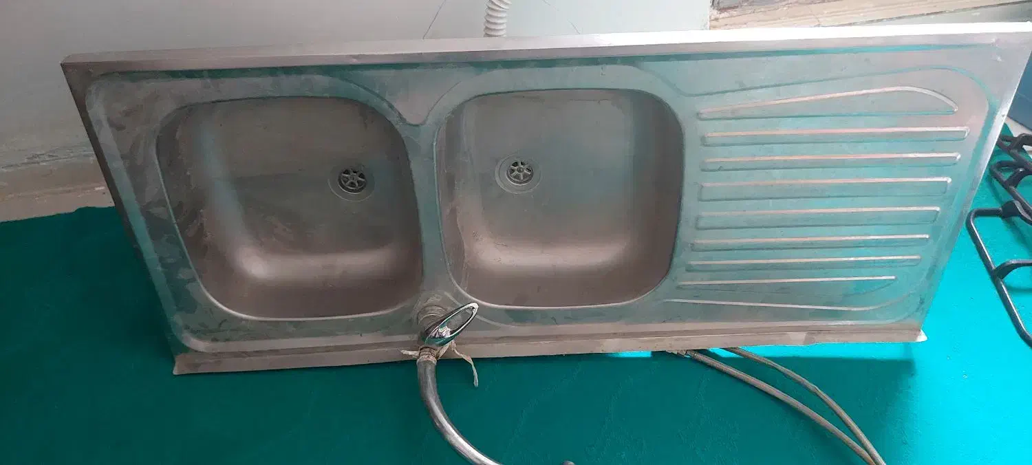 سینک دوقلو روکار|لوازم سرویس بهداشتی|میناب, |دیوار