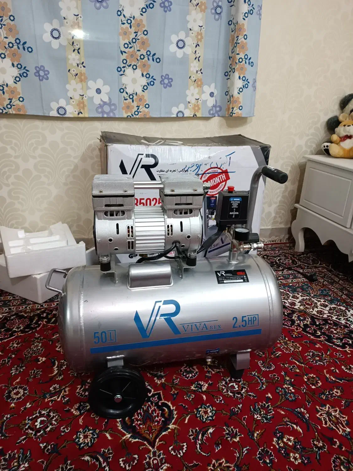 پمپ باد 50لیتری(سایلنت)|ماشینآلات صنعتی|بروجرد, |دیوار