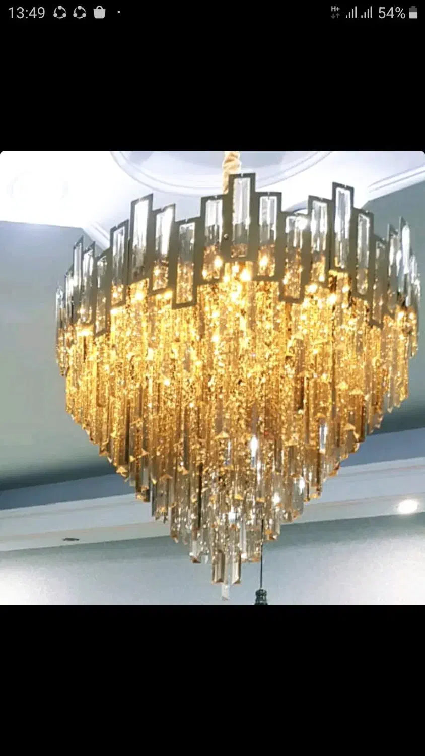 لوستر تمام کریستال هفت میلیون|لوستر و چراغ آویز|پردیس, فاز ۱|دیوار