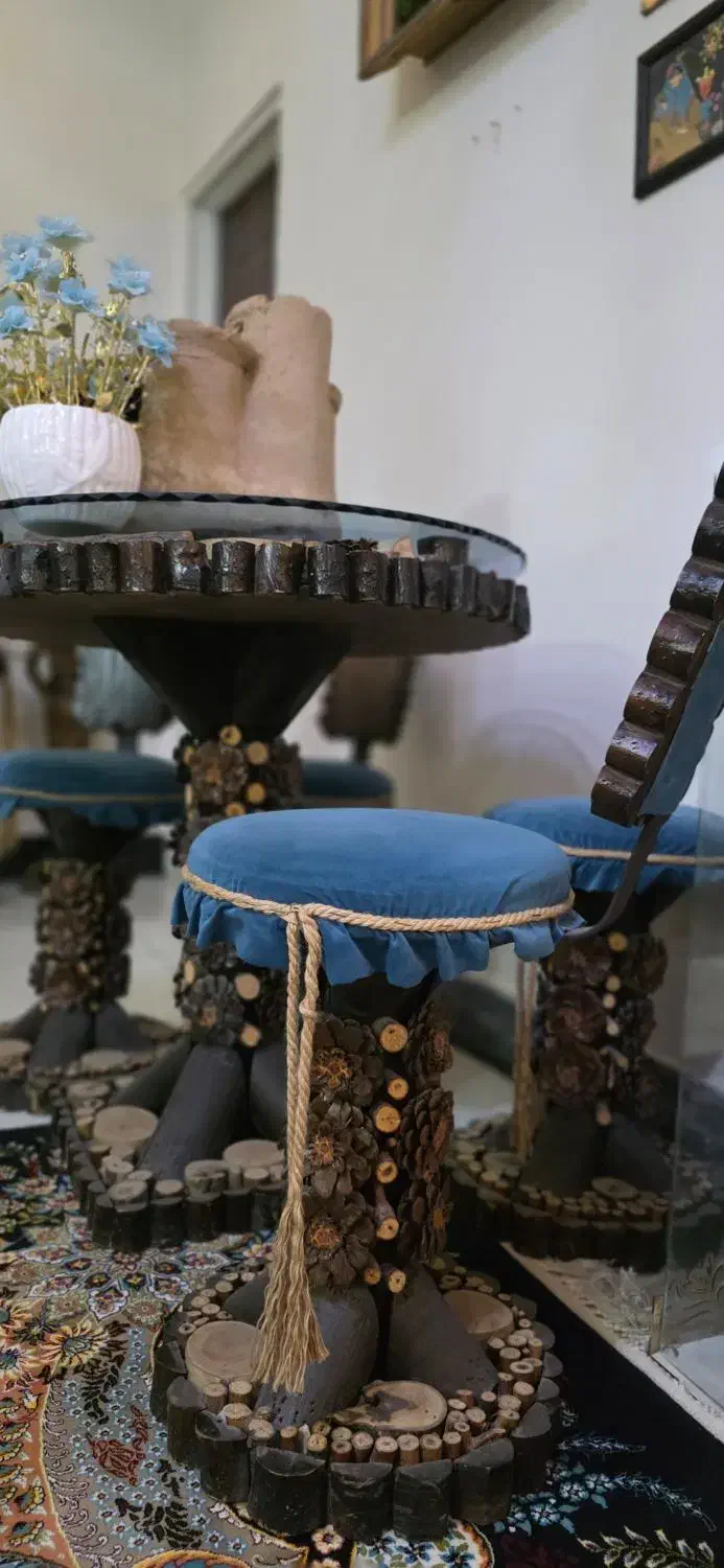 میز خاطره با چوب جنگلی|مبلمان خانگی و میز عسلی|فردوسیه, |دیوار