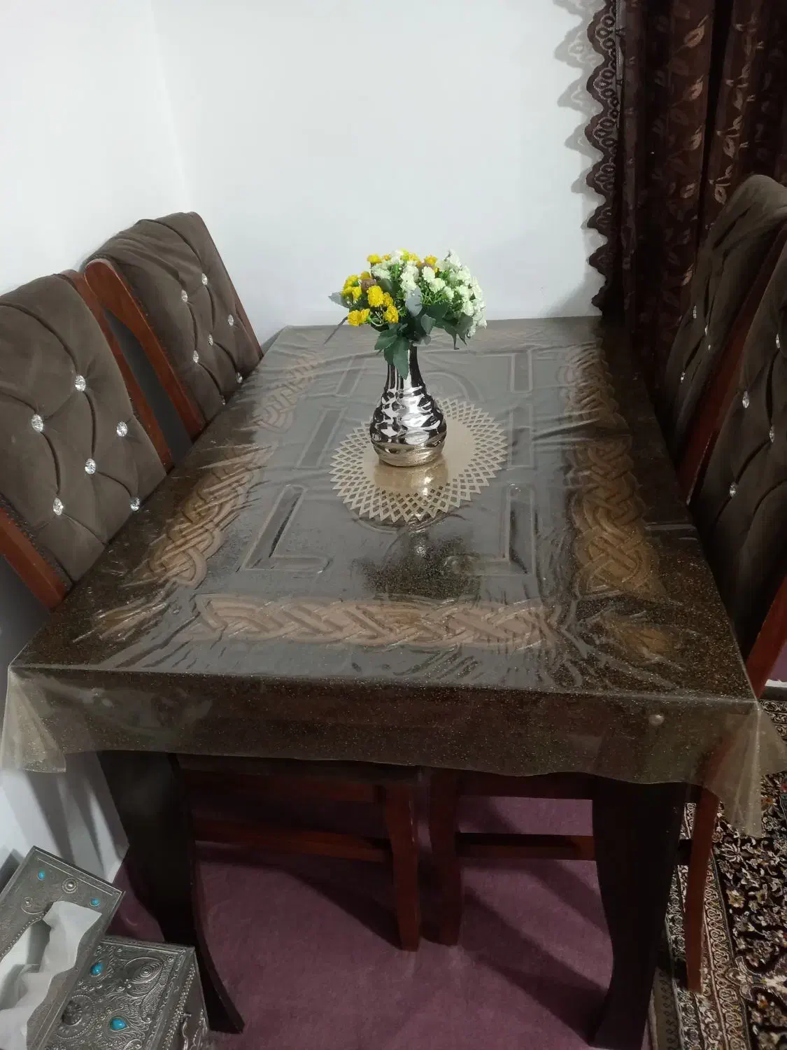 میز نهار خوری|میز و صندلی غذاخوری|کنگاور, |دیوار