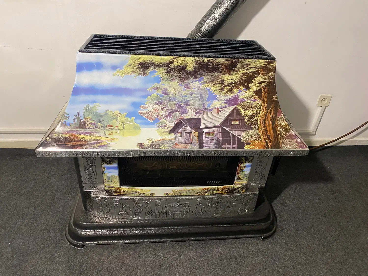 بخاری|بخاری، هیتر، شومینه|شیروان (خراسان), |دیوار