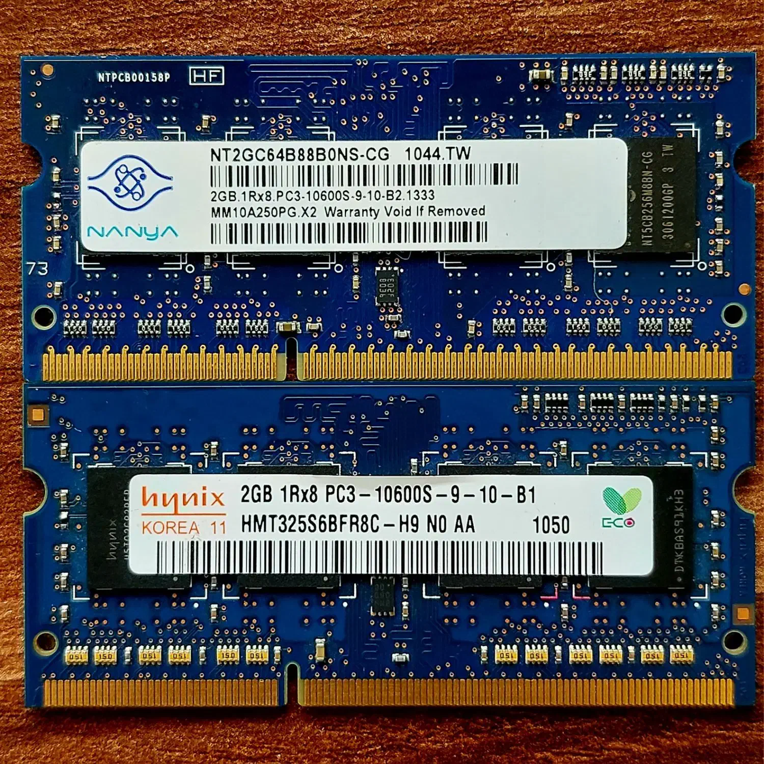 دو عدد رم 2Gb ddr3 کره ای نو|قطعات و لوازم جانبی رایانه|تهران, جوانمردان (اندیشه)|دیوار
