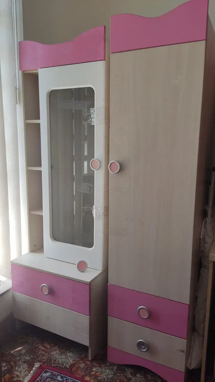 سرویس خواب دخترانه نوجوان|تخت و سرویس خواب|شیراز, مبعث|دیوار