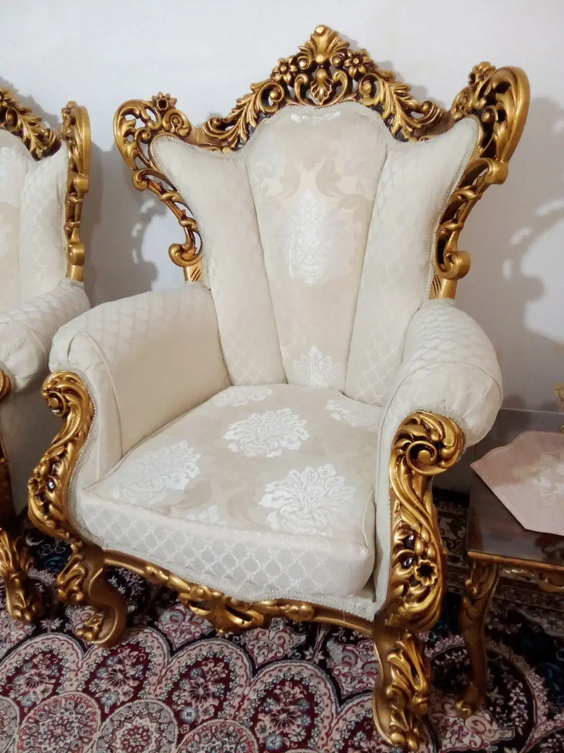 مبل سلطنتی 9نفره تمام چوب درحدآک|مبلمان خانگی و میز عسلی|بروجرد, |دیوار