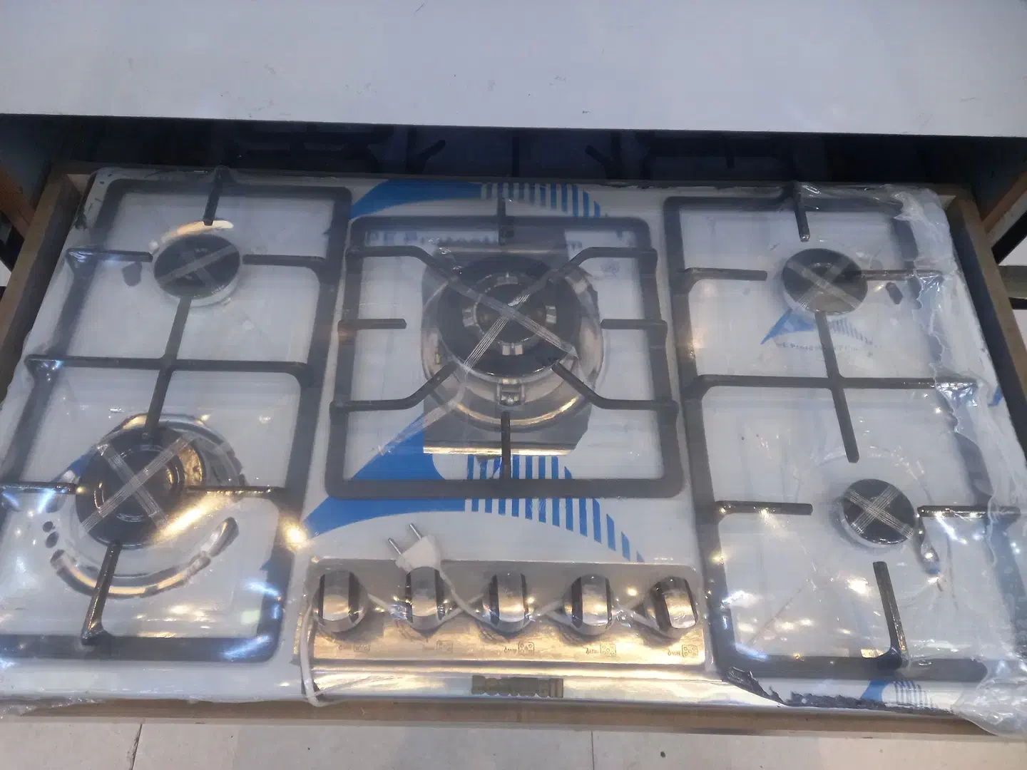 گاز۵شعله شیشه|اجاق گاز و لوازم برقی پختوپز|رشت, نظری|دیوار