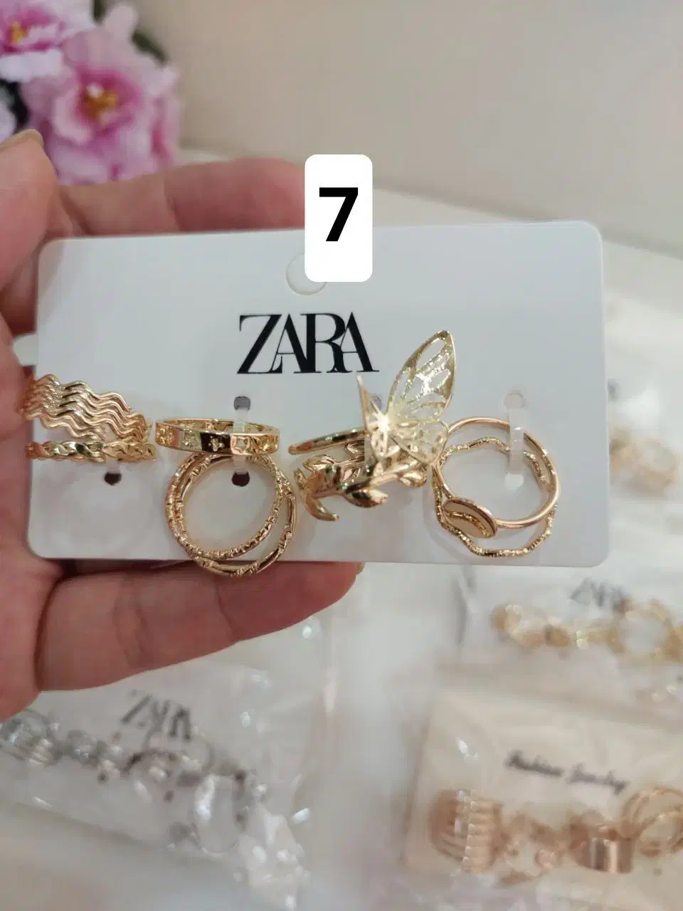 پک انگشتر مینیمال و گردنبند های سواروسکی|بدلیجات|تهران, افسریه شمالی|دیوار