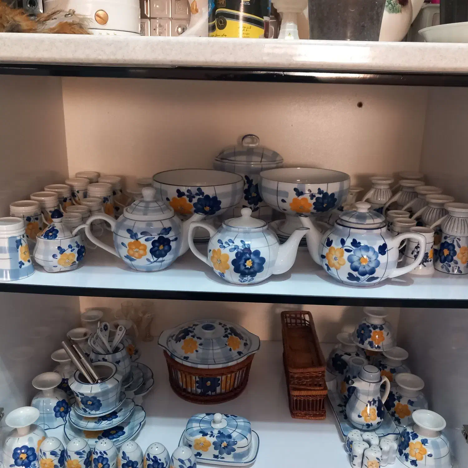 ظروف گل آبی خاص و کمیاب|ظروف سرو و پذیرایی|گنبد کاووس, |دیوار