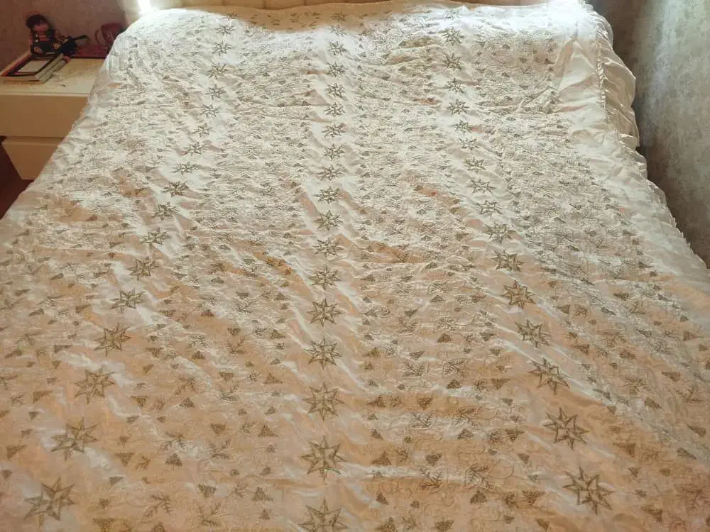 روتختی سه تیکه صدفی گلدوزی طلایی|سرویس روتختی|کرج, گوهردشت|دیوار