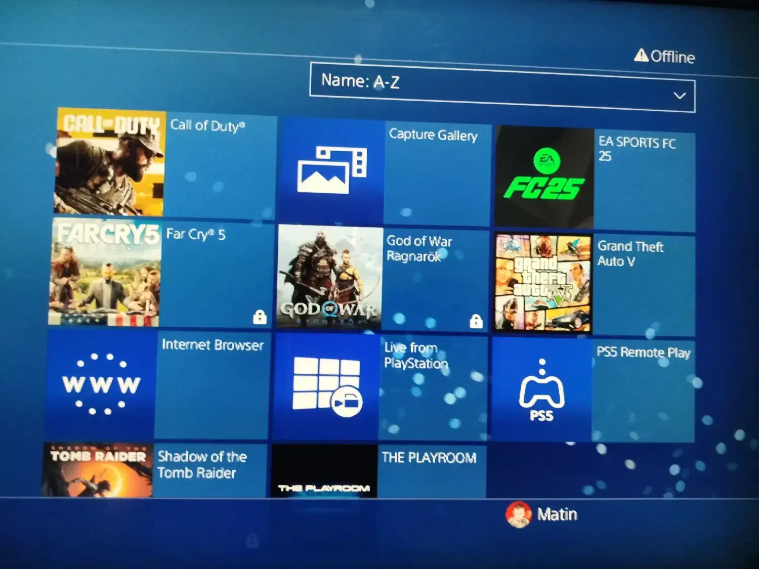 ps4 اکانتی دارای بازی دو دسته یک ترا|کنسول، بازی ویدئویی و آنلاین|اسلام‌شهر, باغ فیض|دیوار