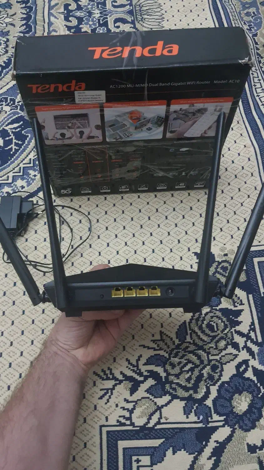 روتر tenda ac10|مودم و تجهیزات شبکه|تبریز, |دیوار