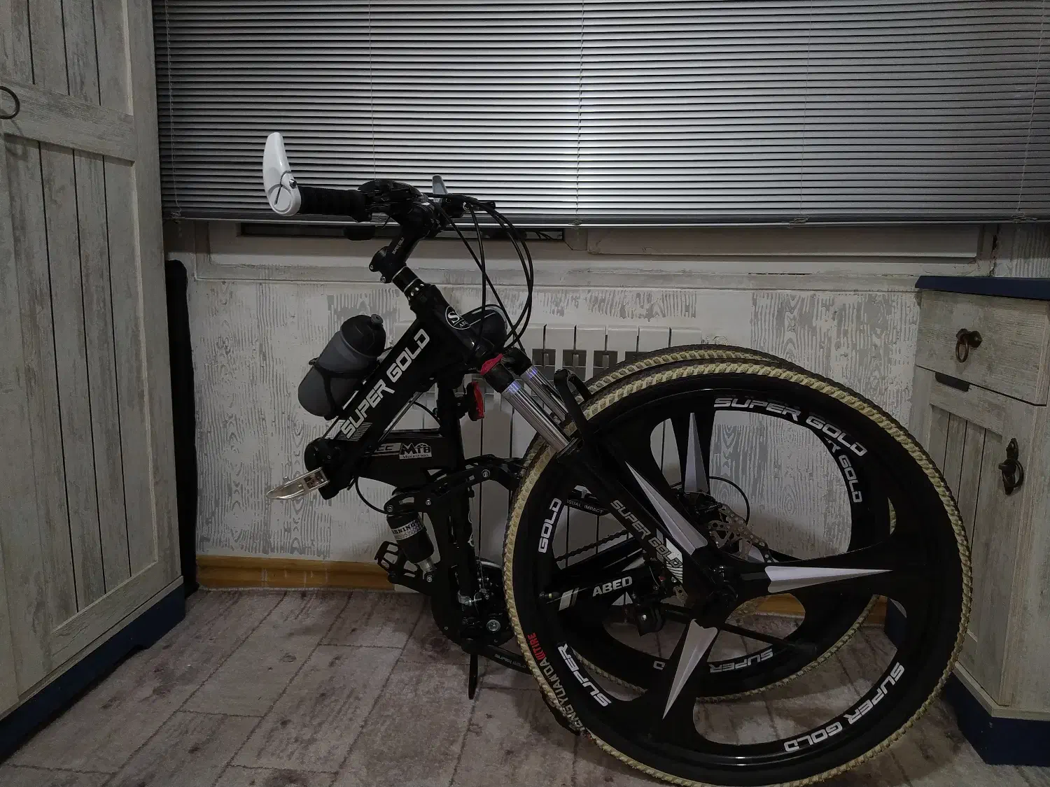 دوچرخه سوپر گلد تاشو ۲۴ دنده|دوچرخه، اسکیت، اسکوتر|کاشان, شهرک خاتم الانبیا (مسکن ملی کاشان)|دیوار