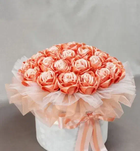 گل رز روبانی|گل مصنوعی|خاروانا, |دیوار