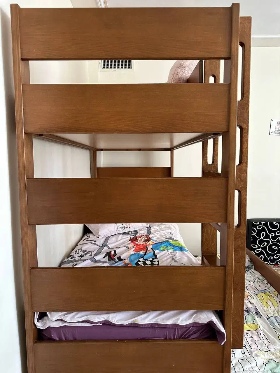 تخت دو طبقه کودک و نوجوان|تخت و سرویس خواب|کرج, عظیمیه|دیوار