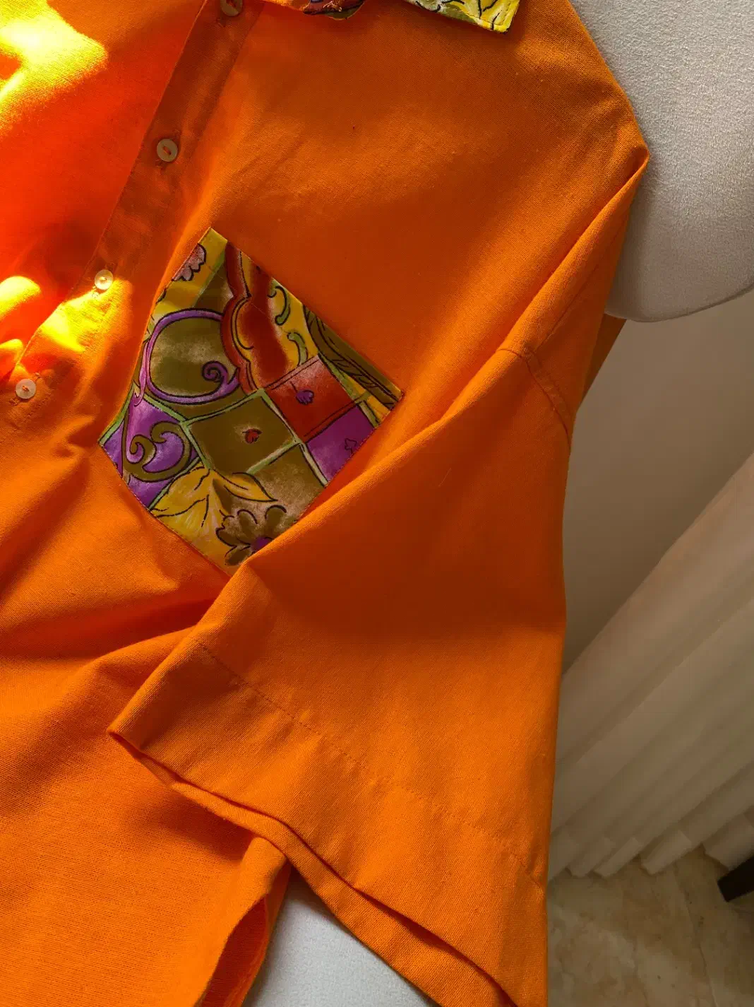 شومیز لینن نچرال200هزار تومان|لباس|ساری, |دیوار