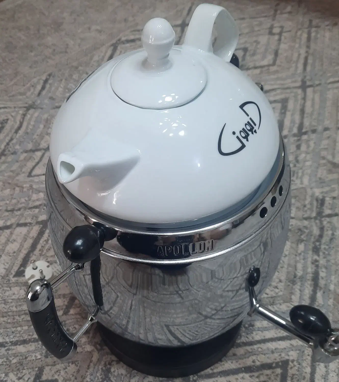 سماور برقی آپولون مدل پلوتون ، نو داخل کارتن|سماور، چای‌ساز، قهوه‌ساز|اندیشه, اندیشه فاز ۱|دیوار