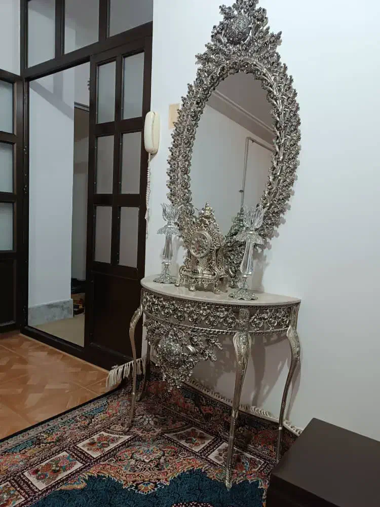 آینه شمعدان فلزی|صنایع دستی و سایر لوازم تزئینی|گنبد کاووس, |دیوار