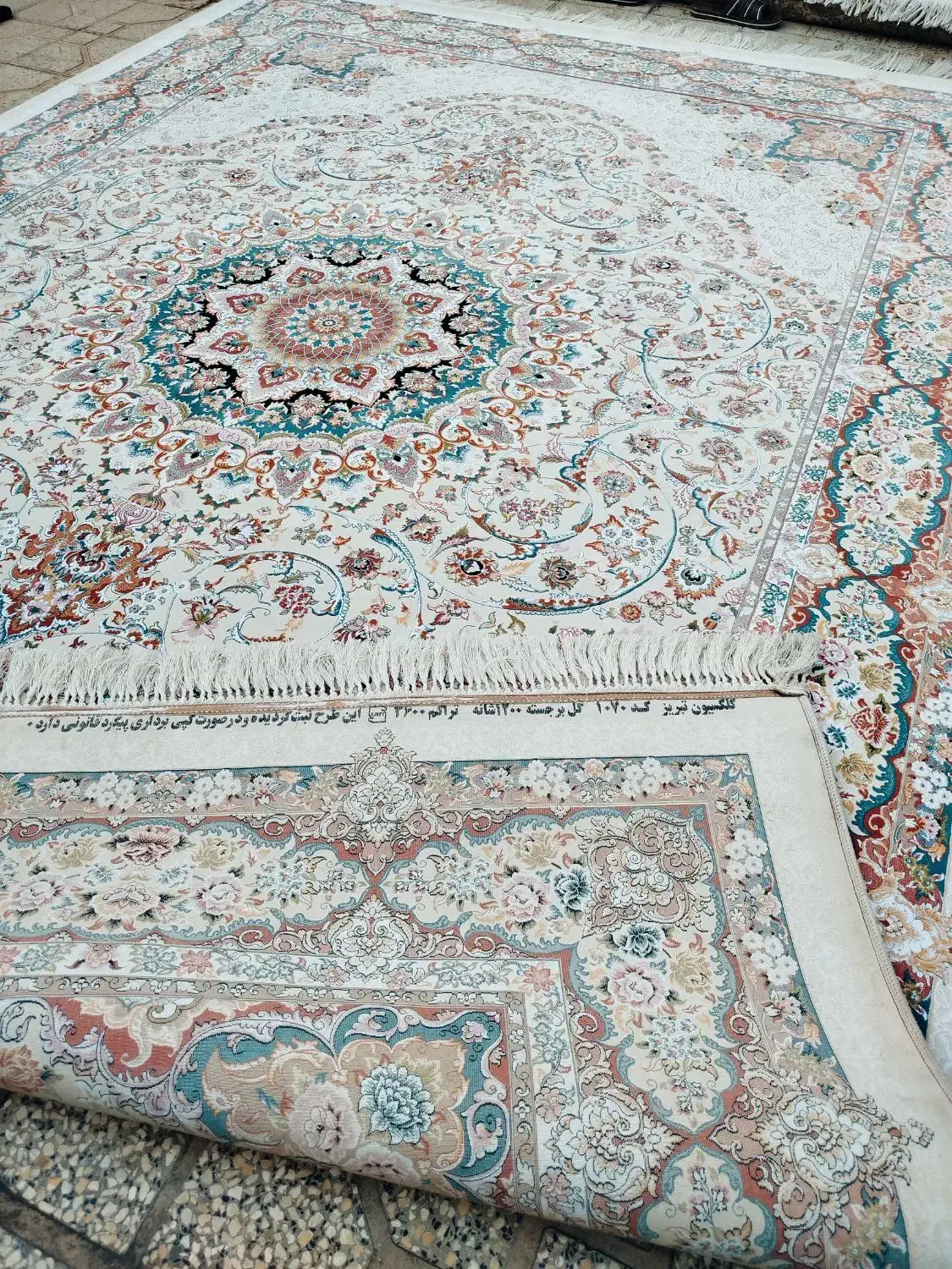 یک جفت فرش 9 متری 1200 شانه درجه یک درحدنو|فرش|شیراز, پودنک|دیوار