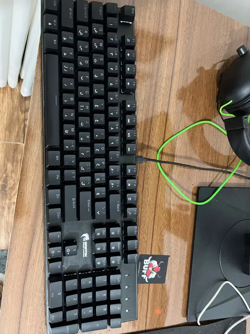 کیبورد گیمینگ green gk 820 rgb full mechanical|قطعات و لوازم جانبی رایانه|رشت, معلم|دیوار